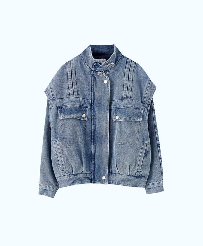Denim Cozy – Suéter femenino en tono vaquero - Imagen 1